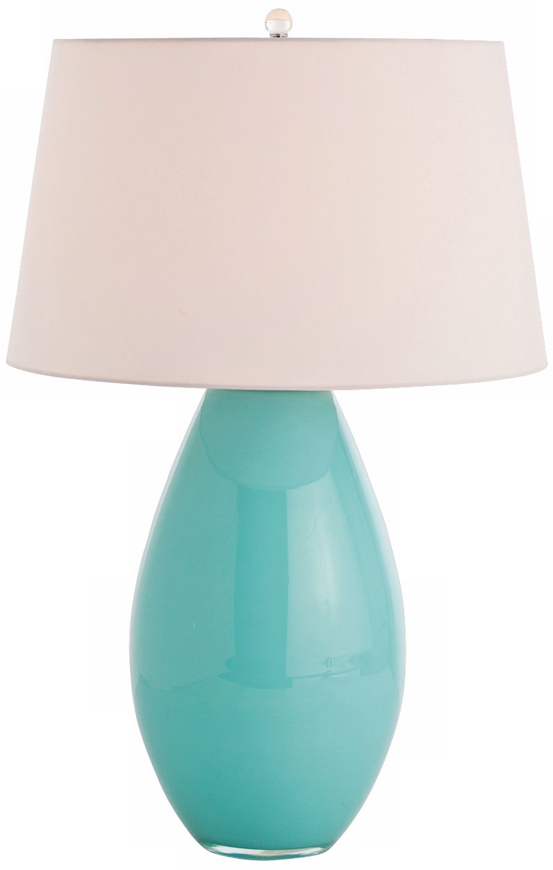 Arteriors Home Sonia Cyan Blue Glass Table Lamp