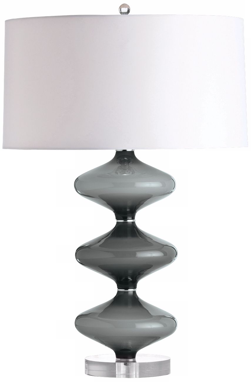Arteriors Home Shadow Gray Cased Glass Buffet Lamp