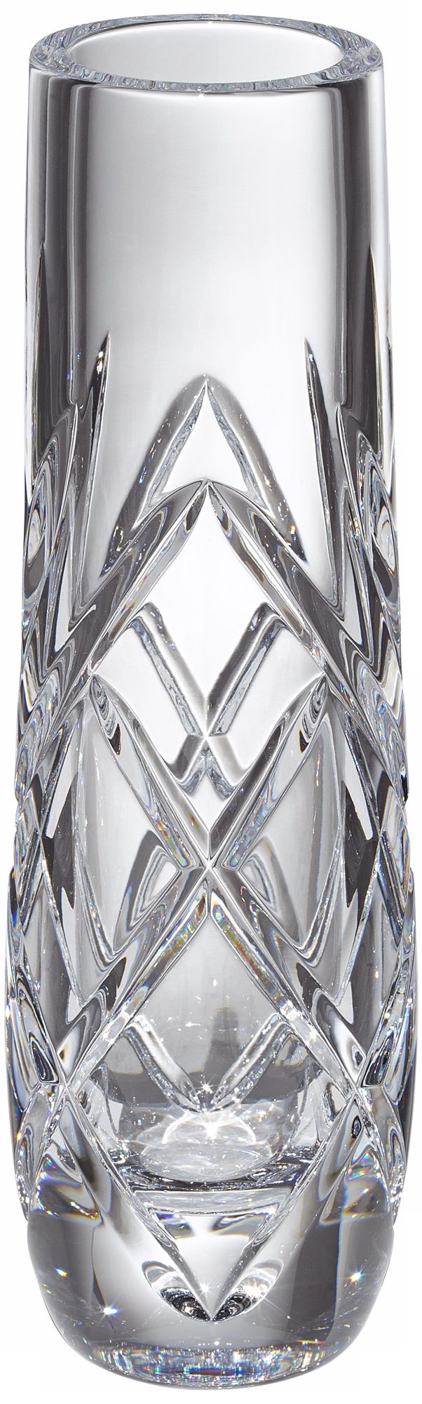 Kathy Ireland Royal Wailea 8" Etched Crystal Bud Vase