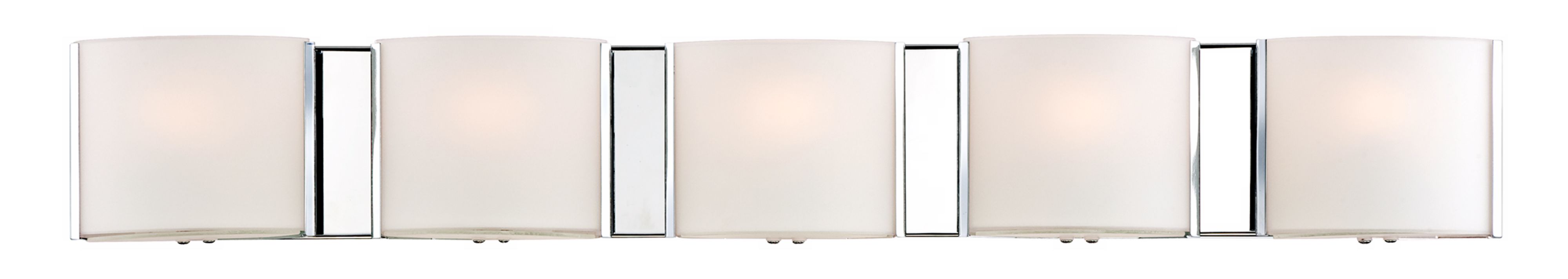 Possini Euro 33 1/4" Wide Frosted Glass Band Bathroom Light