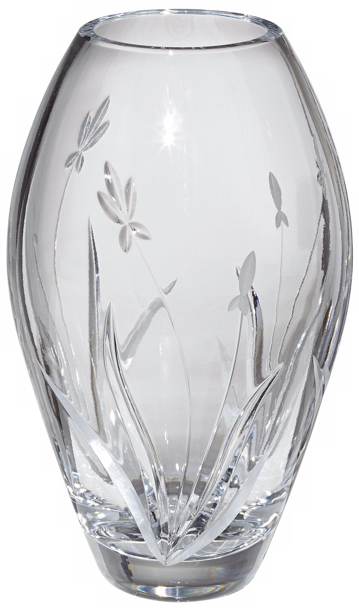 Kathy Ireland Tranquility 8 1/2" High Crystal Bud Vase