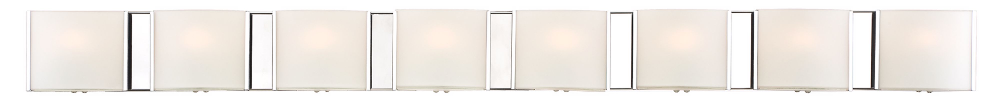 Possini Euro 53 1/2" Wide Frosted Glass Band Bath Light
