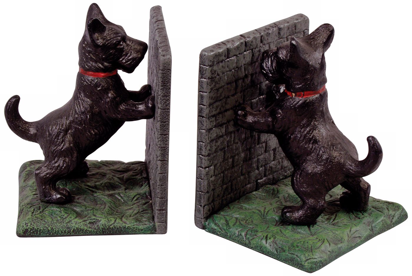Shropshire Black Cast Iron Scottie Dog Bookends