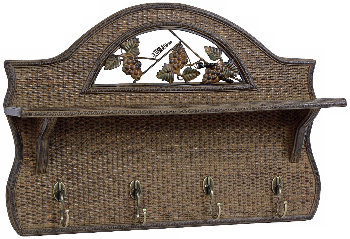 Summerland Wicker Shelf Hat Rack