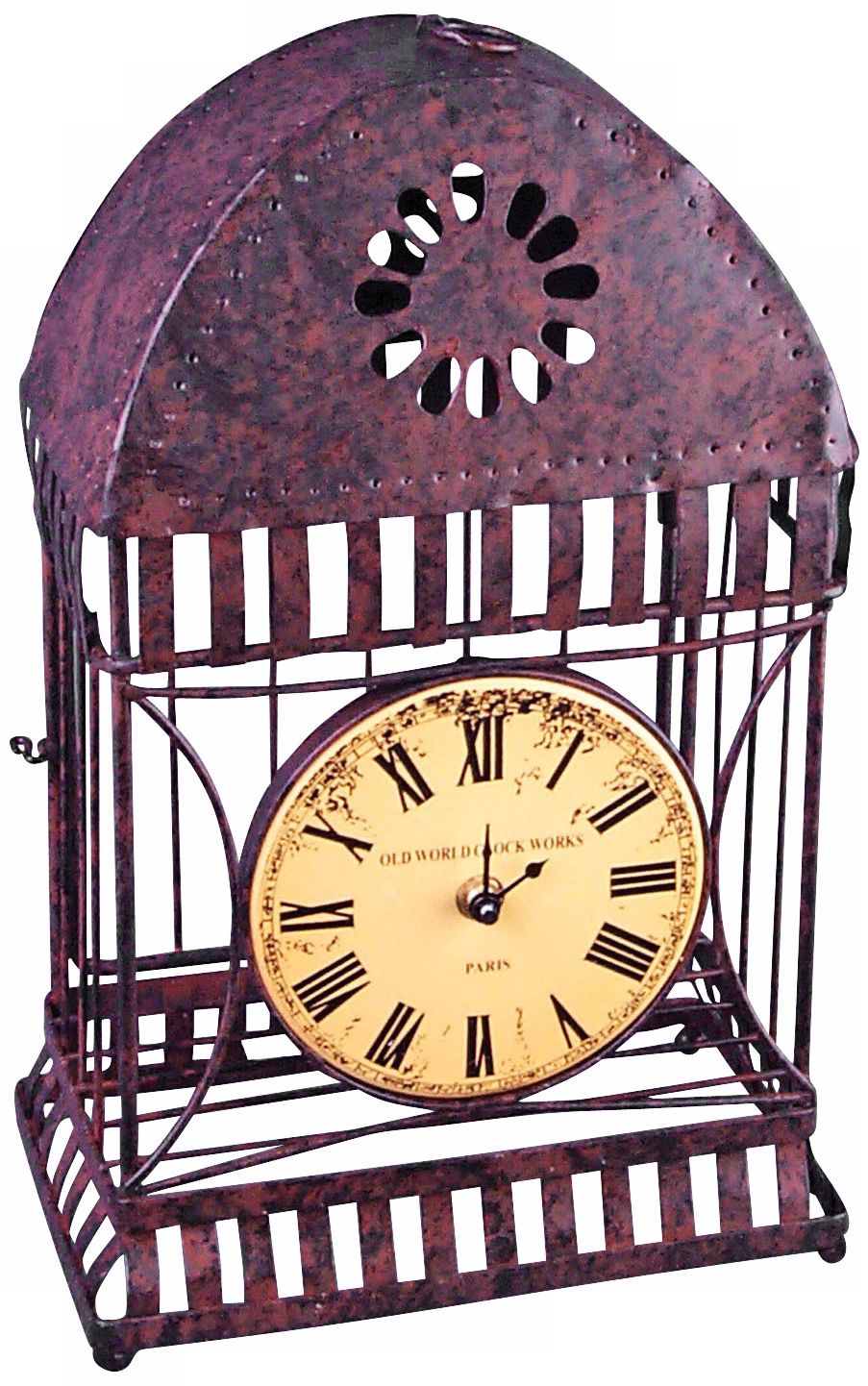 Campagna Cast Iron 14" High Wire Case Clock