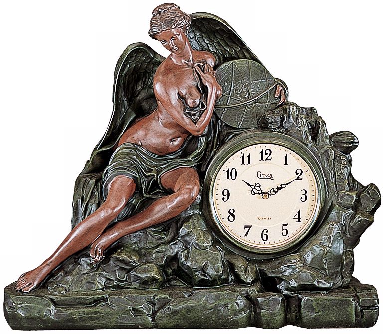 Marceline Large Angel Mantel Clock