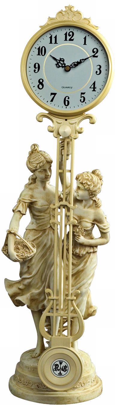 Maidens with Basket Mantel Clock