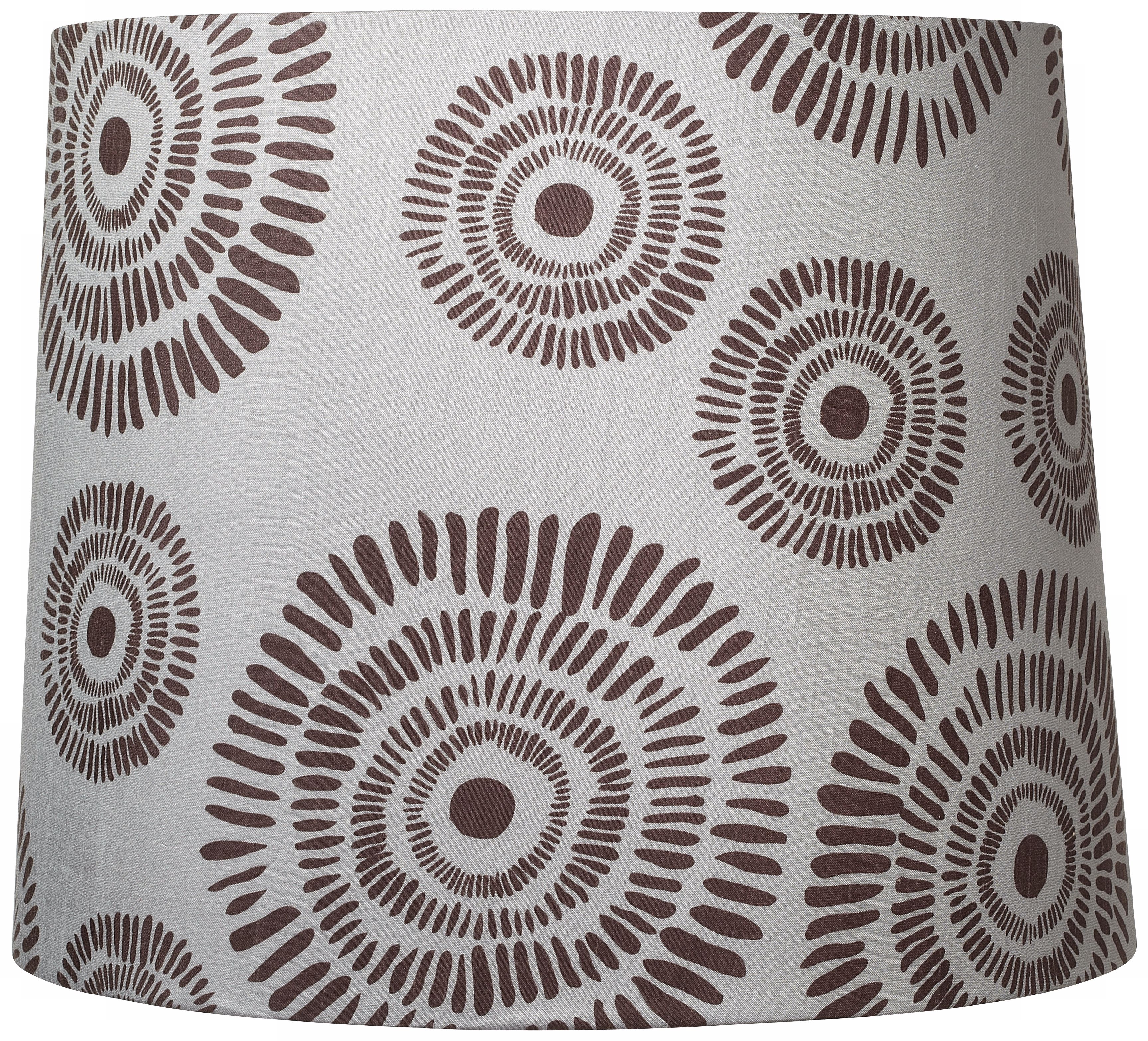 Dark Brown Circle Design Drum Shade 12x13.5x11 (Spider)