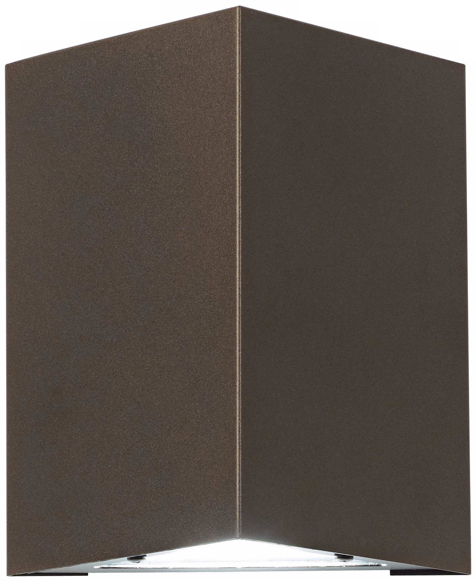 Triangle Textured Bronze Outdoor Wall Sconce
