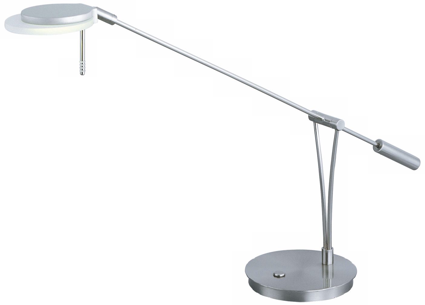 ET2 Eco-Task Satin Nickel LED Desk Lamp with Acrylic Shade