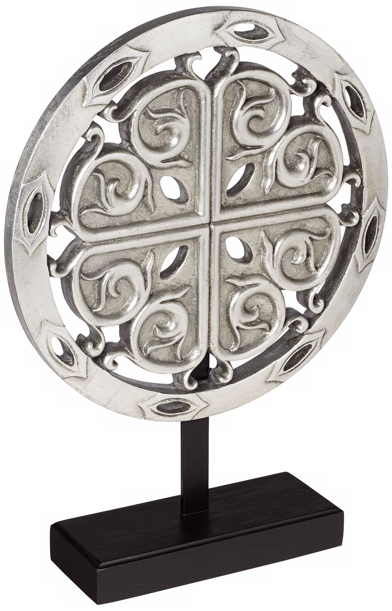 Antique Silver Carving on Stand