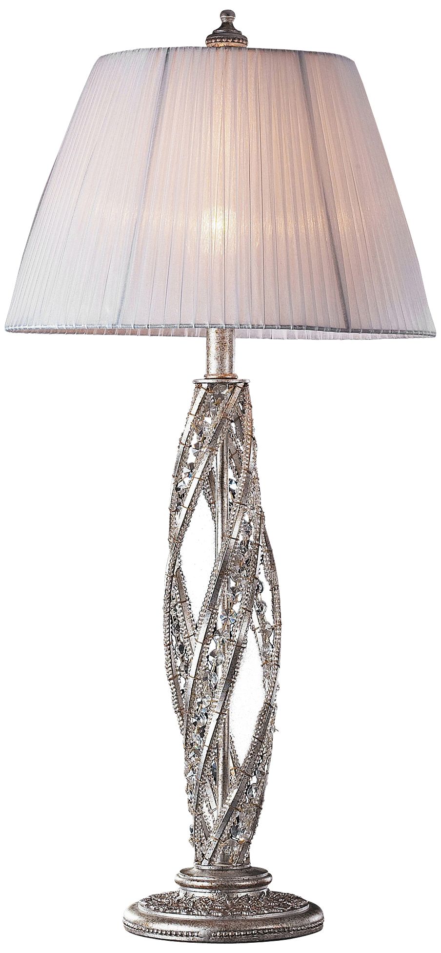 Renaissance Sunset Silver Table Lamp