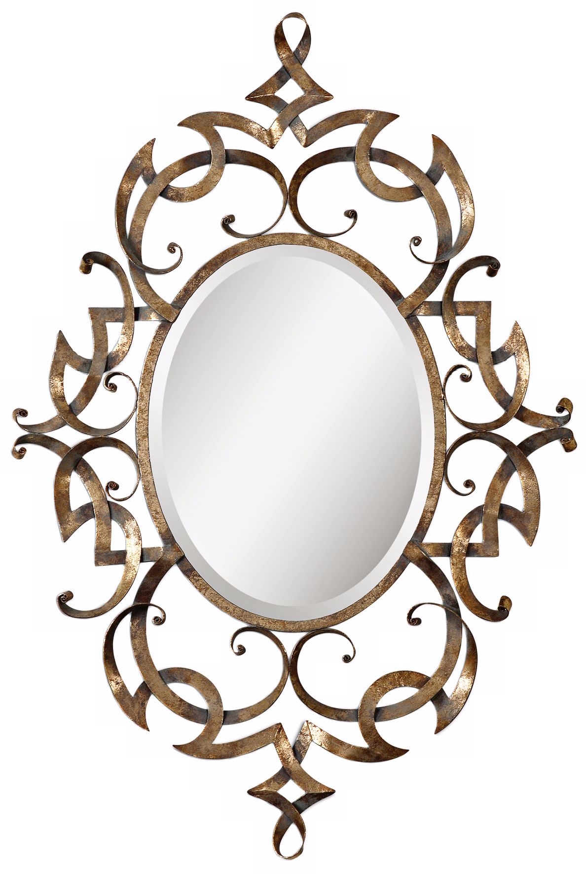 Uttermost Ameno 45 1/2"H Hand-Forged Metal Wall Mirror