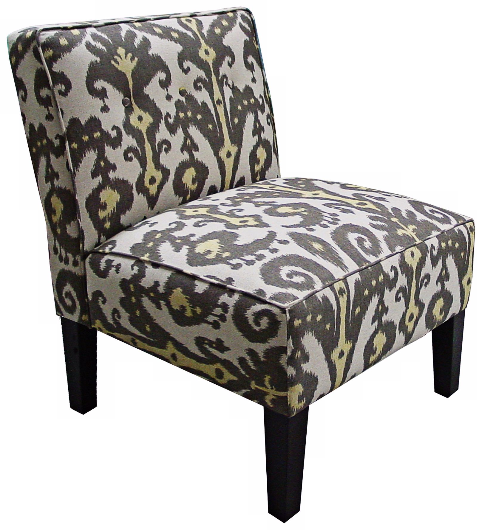 Marrakesh Girrafite Yellow And Brown Accent Chair