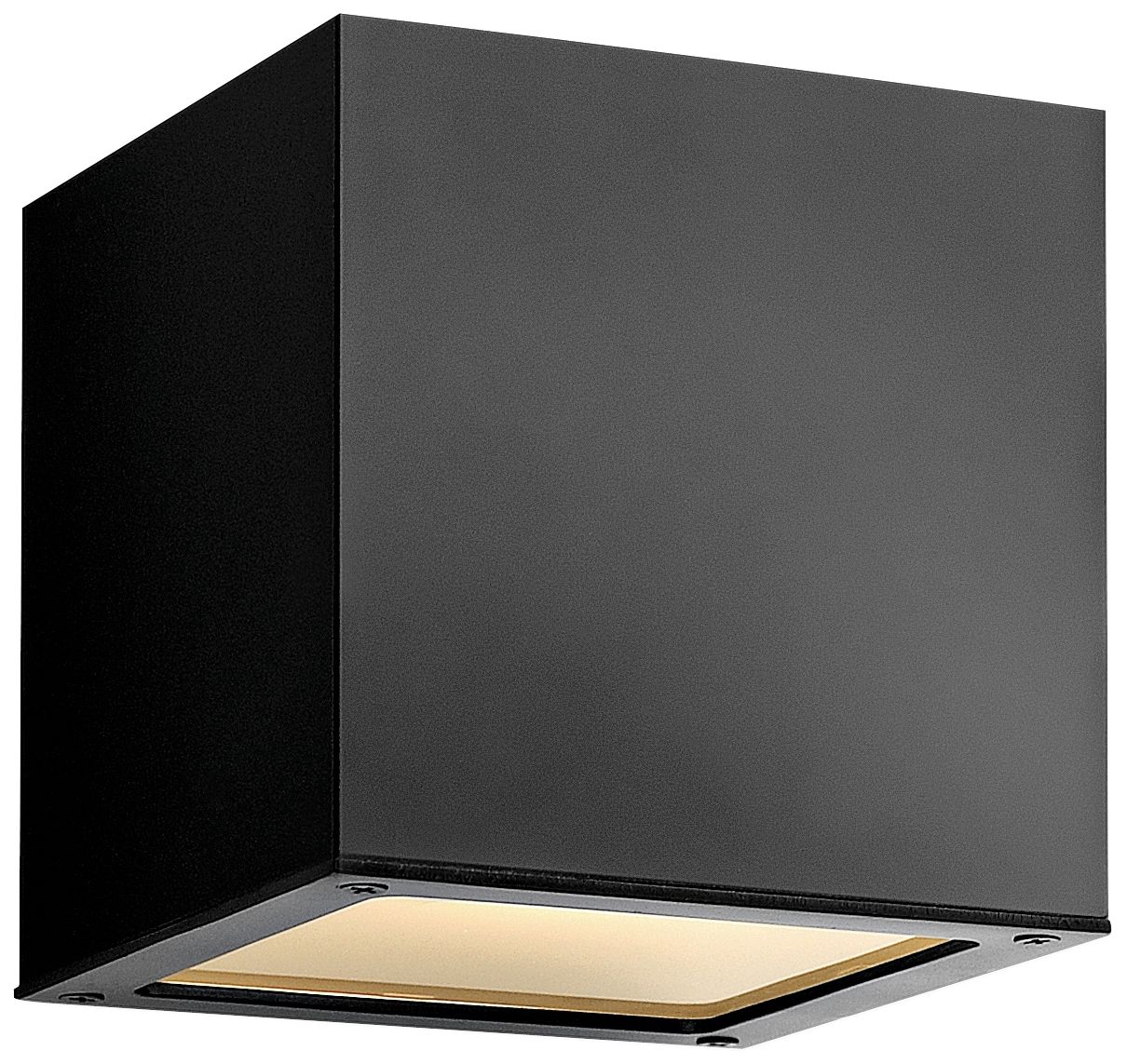 Hinkley Kube Up-Down 6" High Satin Black Wall Light