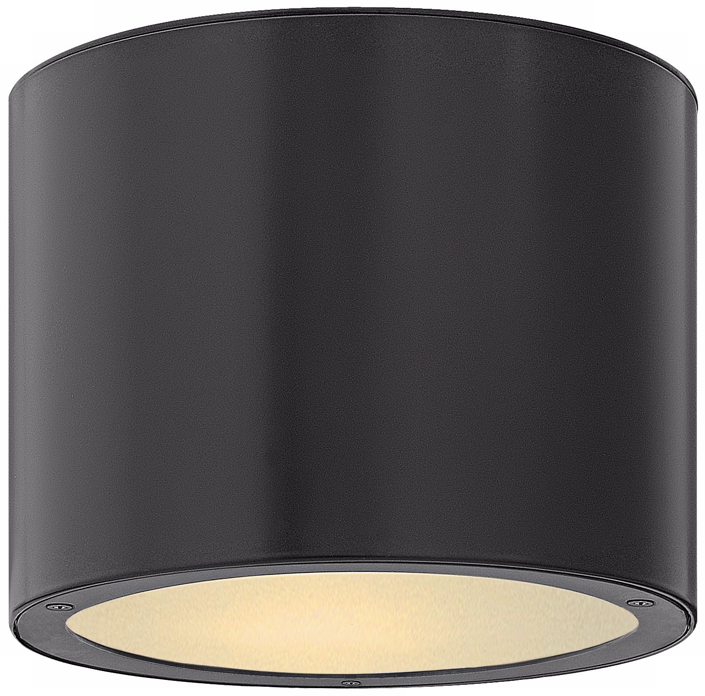 Hinkley Luna Circle 8" Wide Black Outdoor Ceiling Light