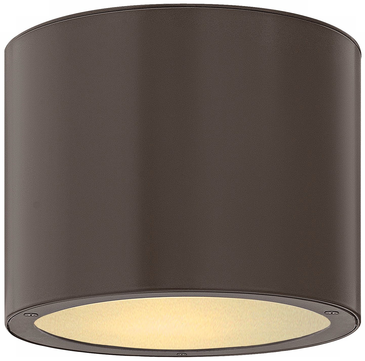 Hinkley Luna Circle 8" Wide Bronze Outdoor Ceiling Light