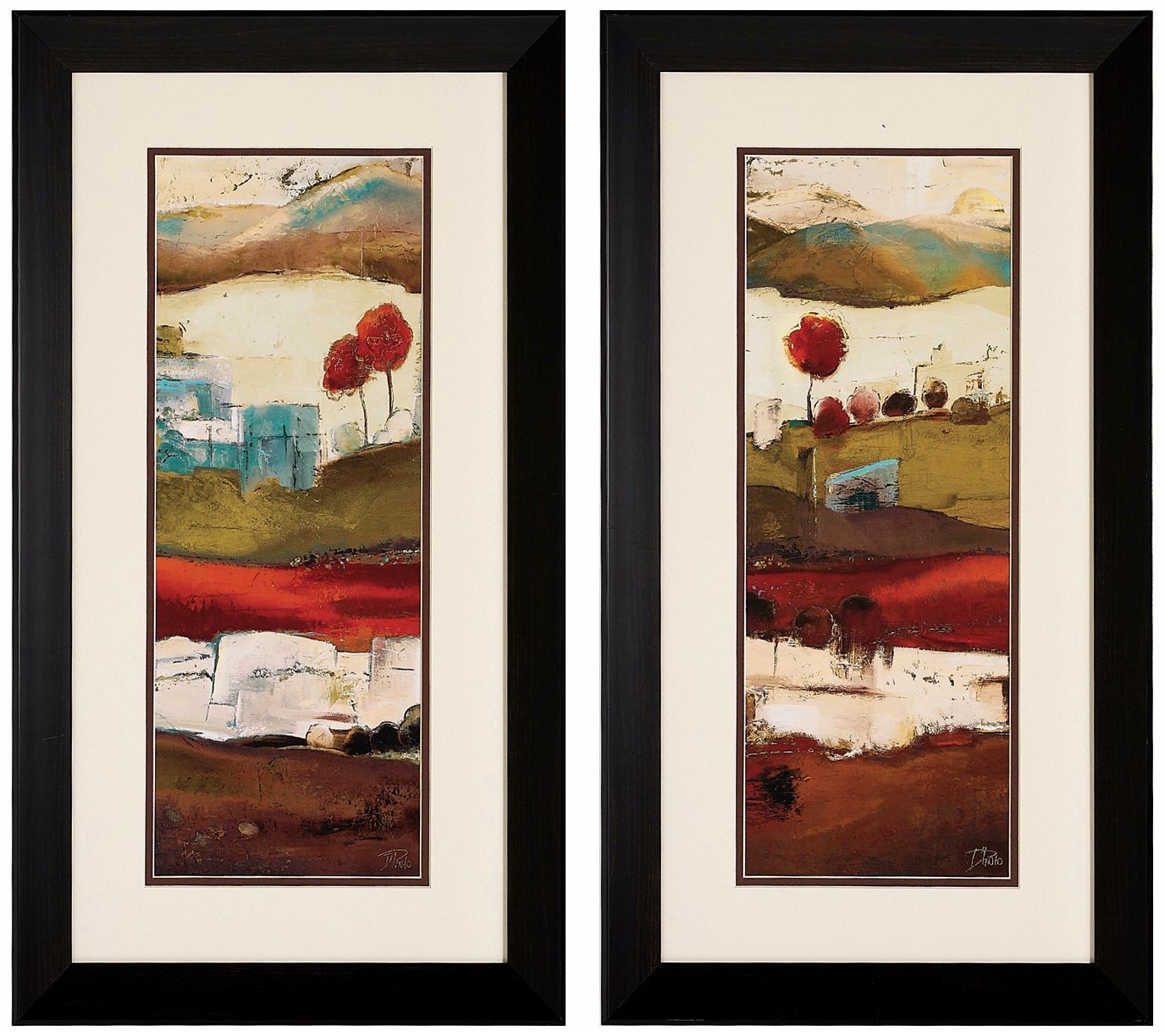 Set of 2 Countryside I/II Framed Landscape Art Prints