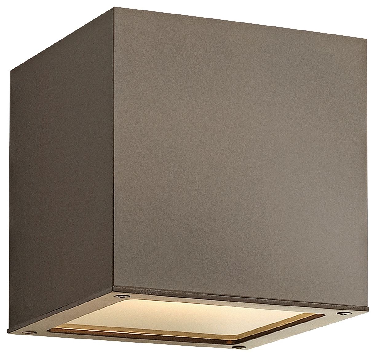 Hinkley Kube Downlight 6" High Bronze Wall Light