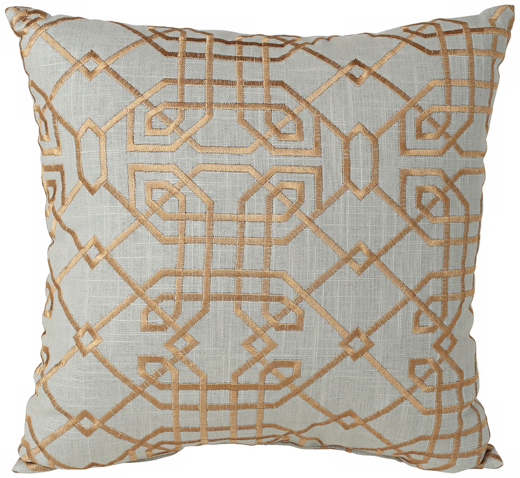 Metropolitan Aqua 18" Square Designer Throw Pillow