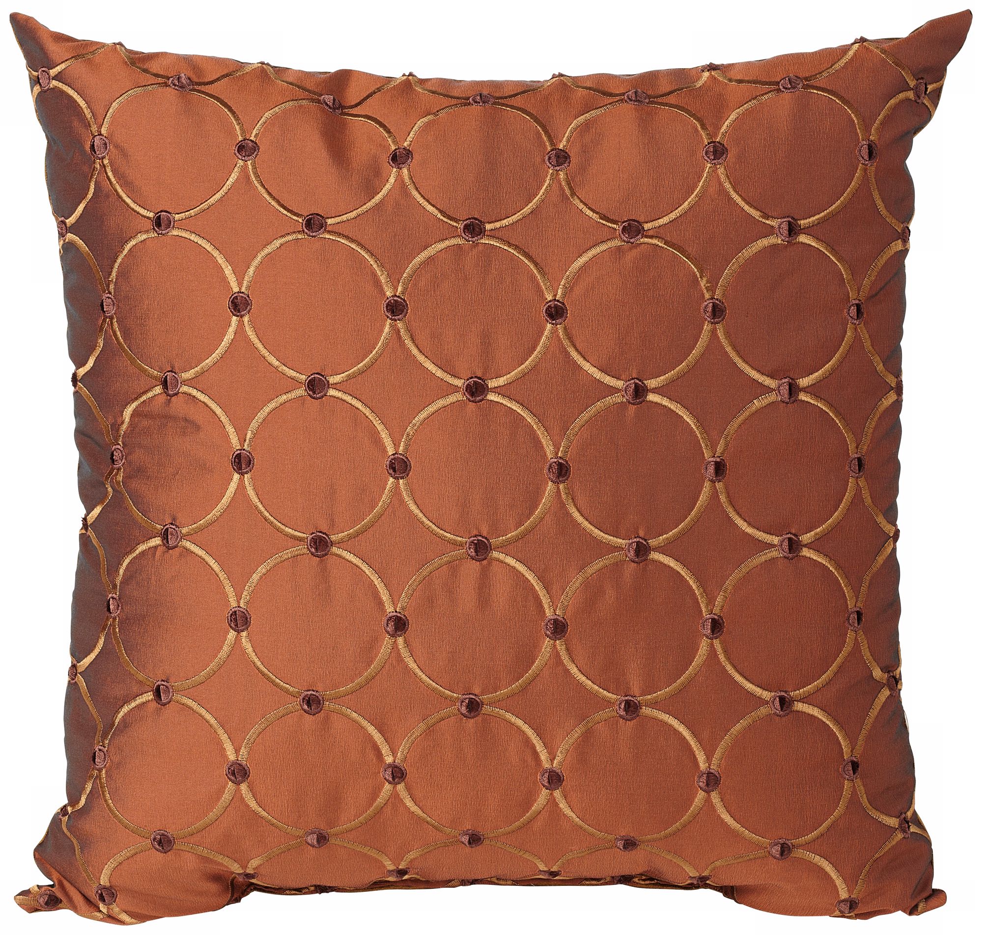 Caprica Sienna 18" Square Designer Throw Pillow