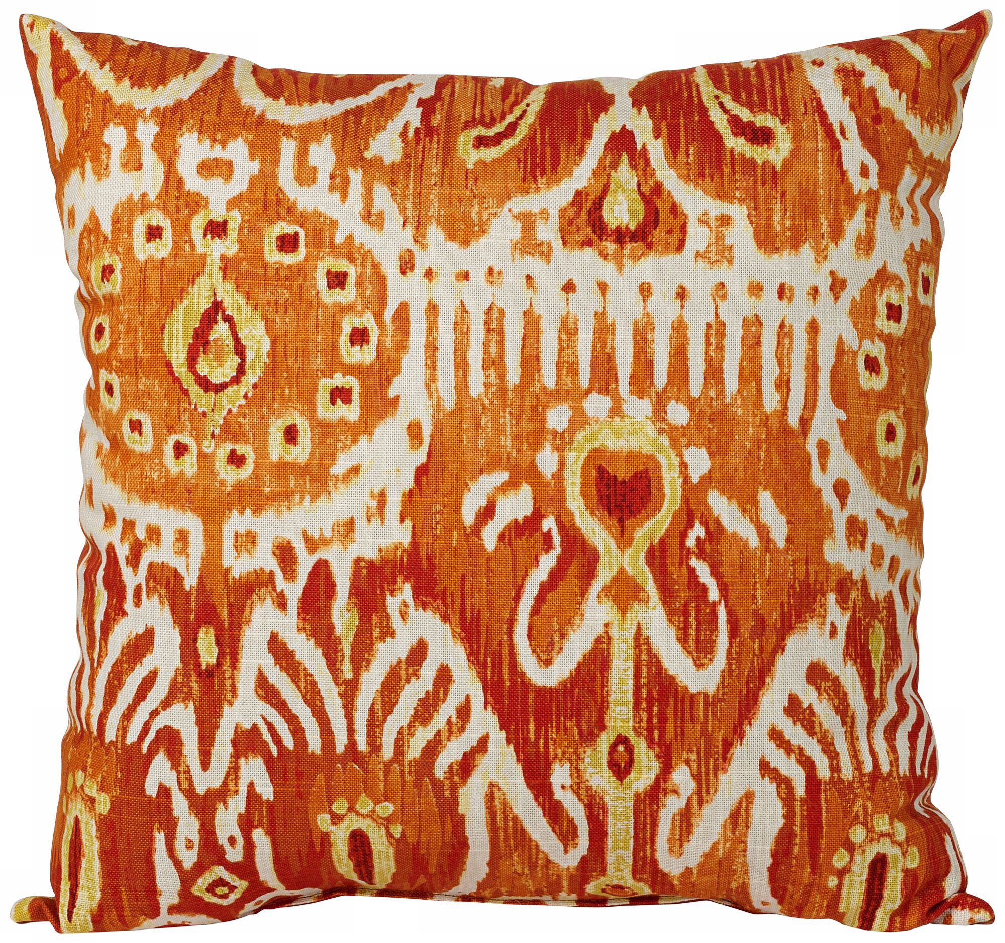Cerva Pumpkin 18" Square Designer Throw Pillow
