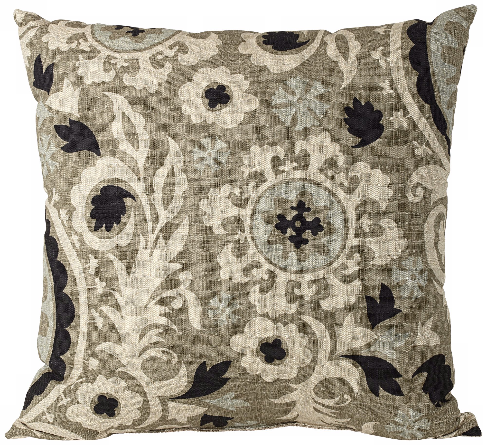 Fergana Fog 18" Square Designer Throw Pillow