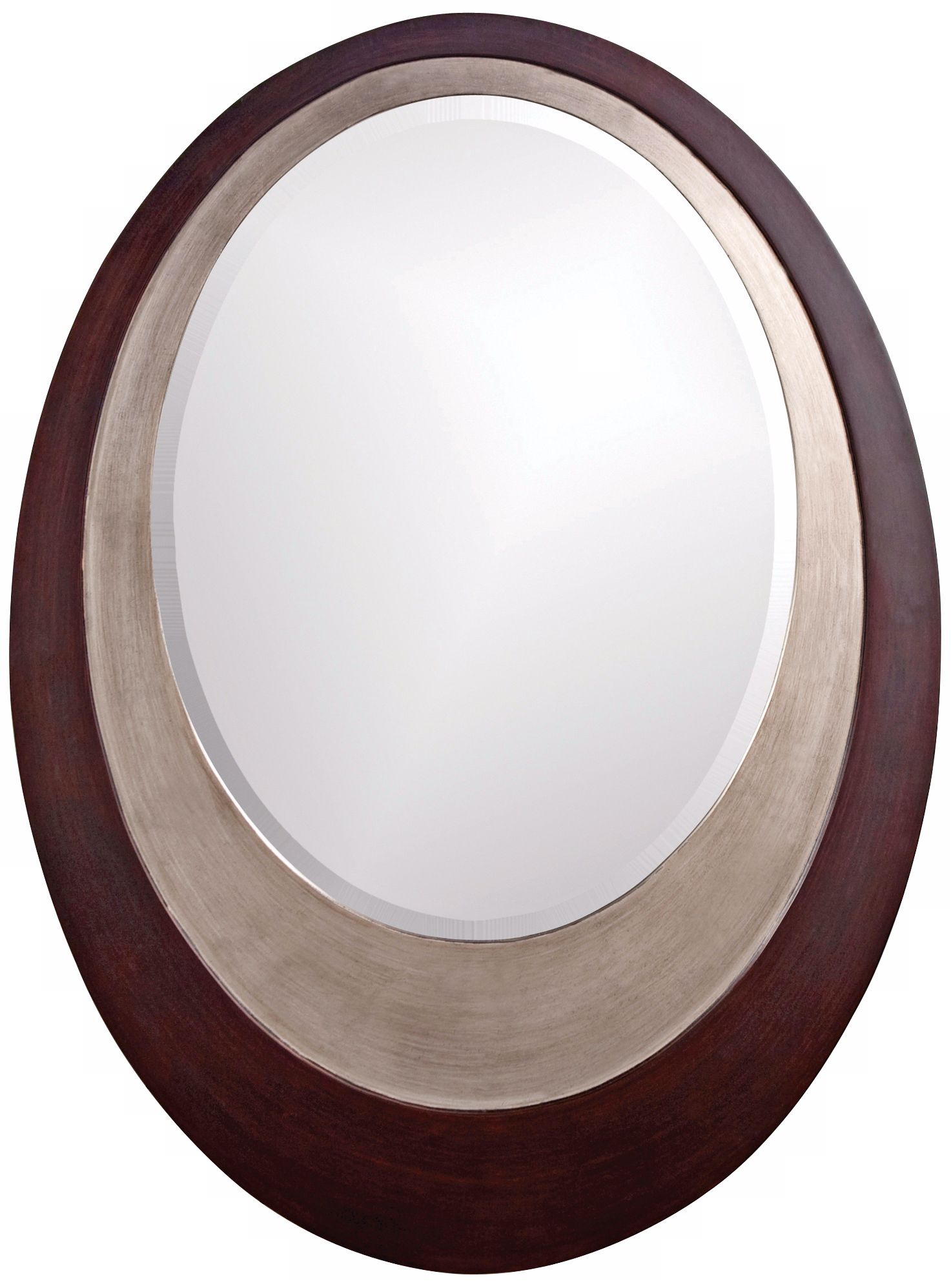 Howard Elliott Toby 38" High Oval Wall Mirror