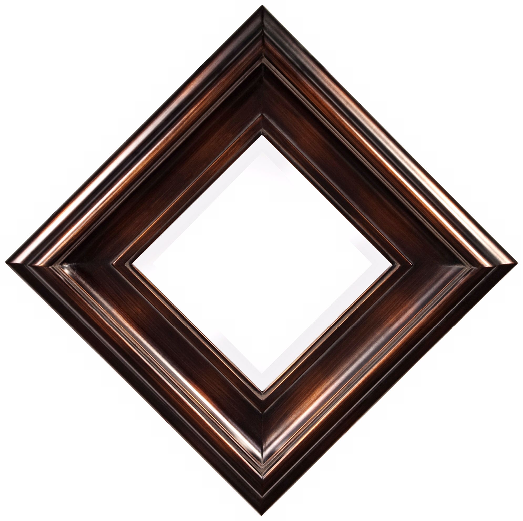 Howard Elliott Palmer 19" Square Wood Decorative Wall Mirror