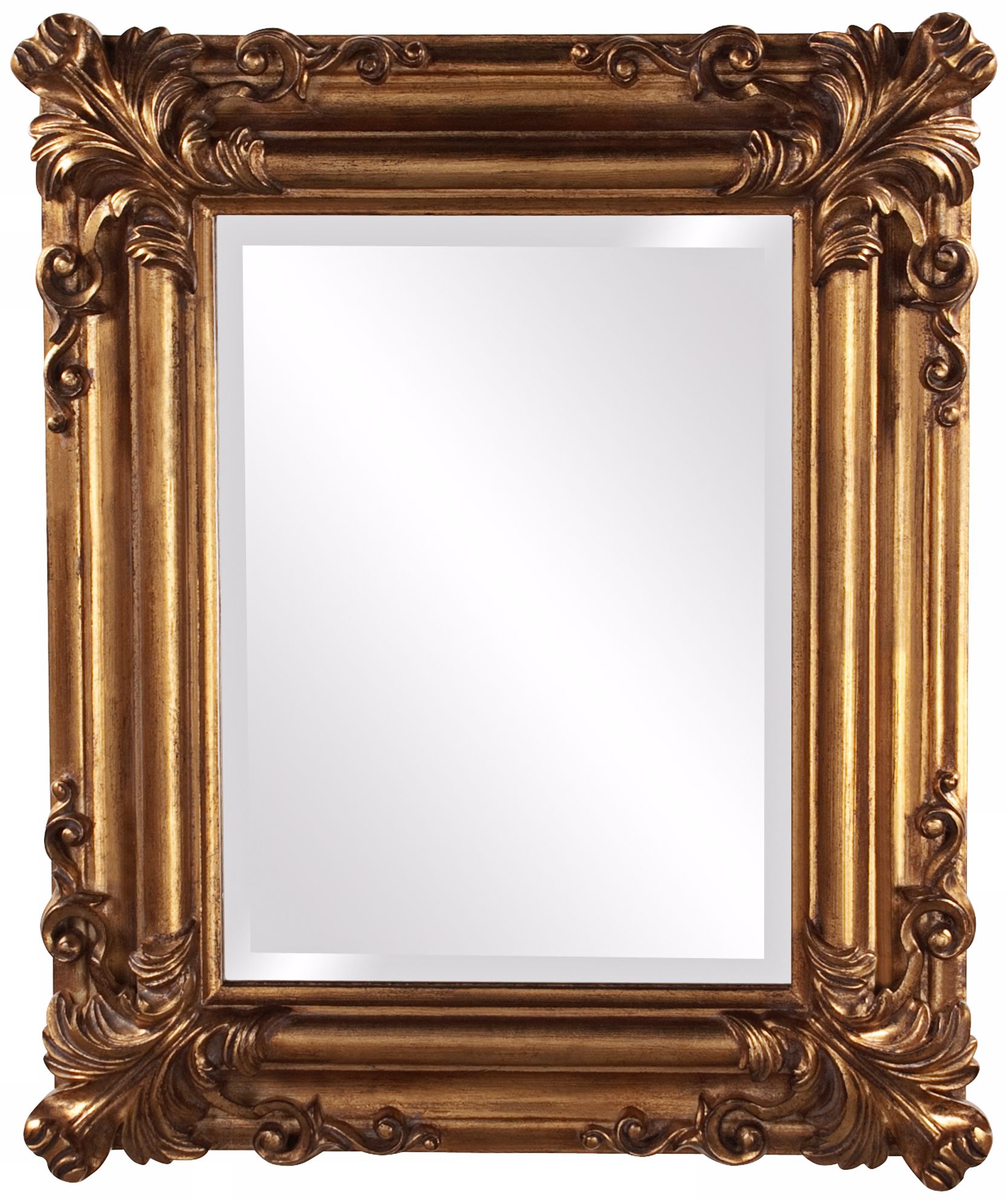 Howard Elliott Edwin 23" High Antique Gold Wall Mirror