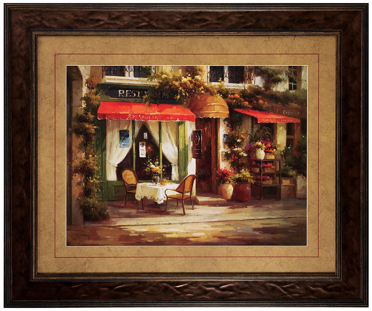 Restaurant Quarter 36" High Picturesque Wall Art