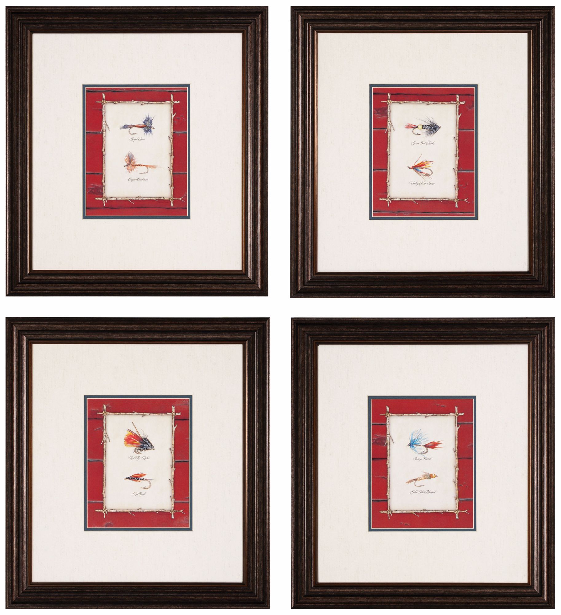 Set of 4 Lures 22" High Wall Art