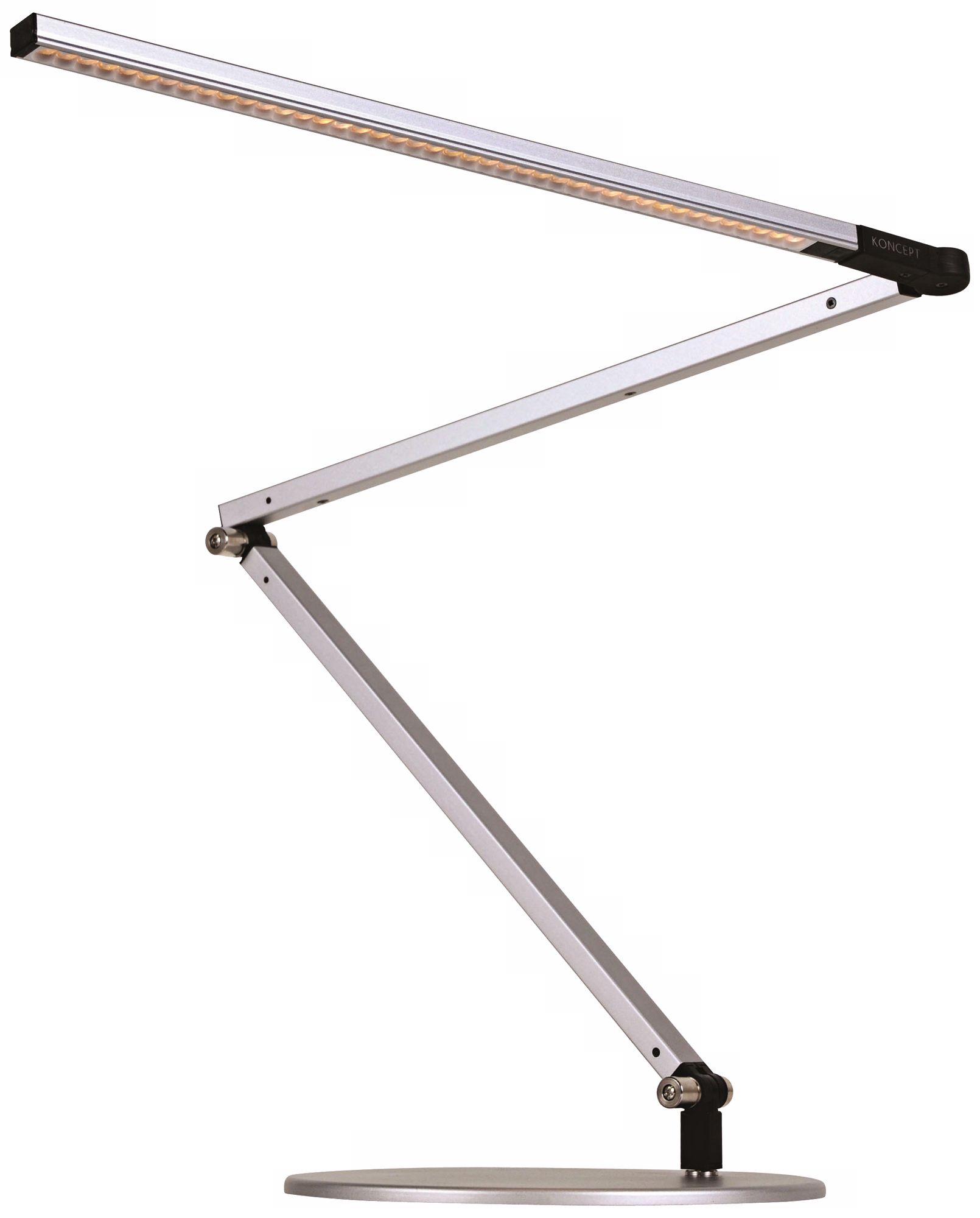 Koncept Gen 3 Z-Bar Warm Light LED Modern Desk Lamp Silver