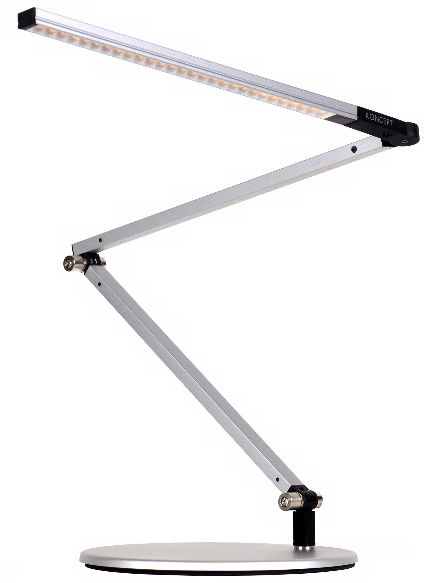 Koncept Gen 3 Z-Bar Mini Warm Light LED Desk Lamp Silver