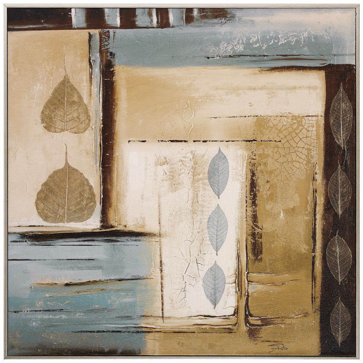 Fall Abstract I 24" Square Framed Wall Art