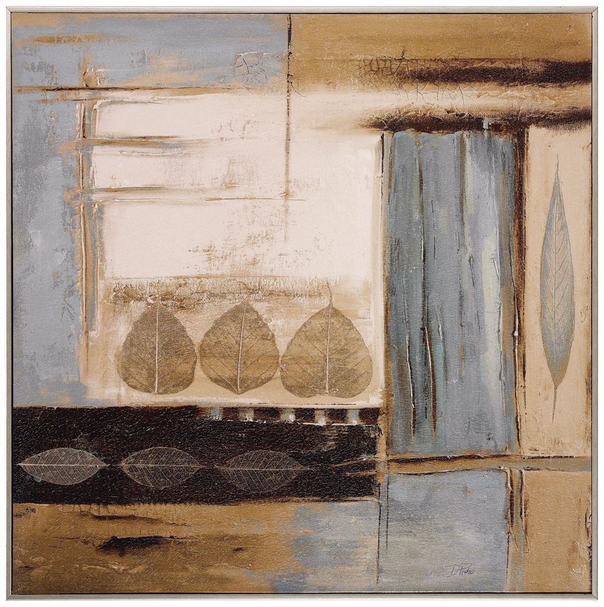 Fall Abstract II 24" Square Framed Wall Art