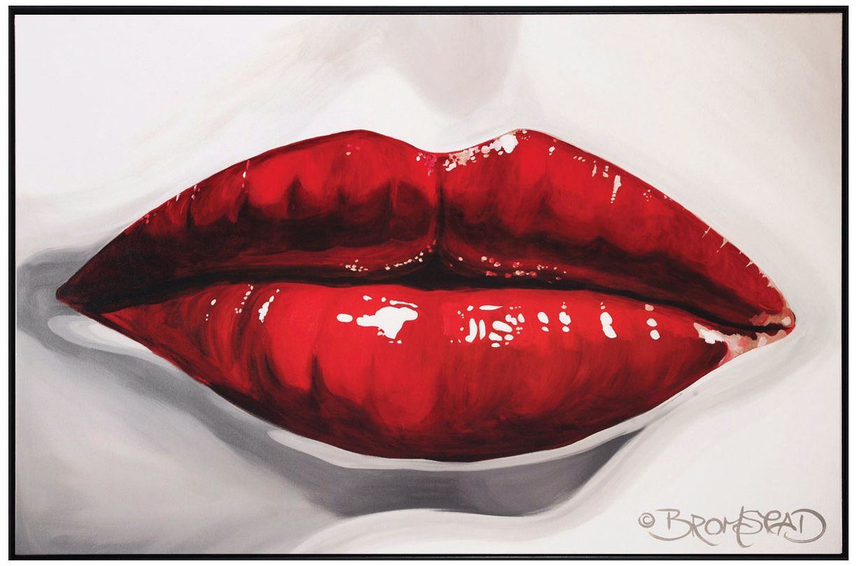 Pucker Up 36" Wide Contemporary Wall Art