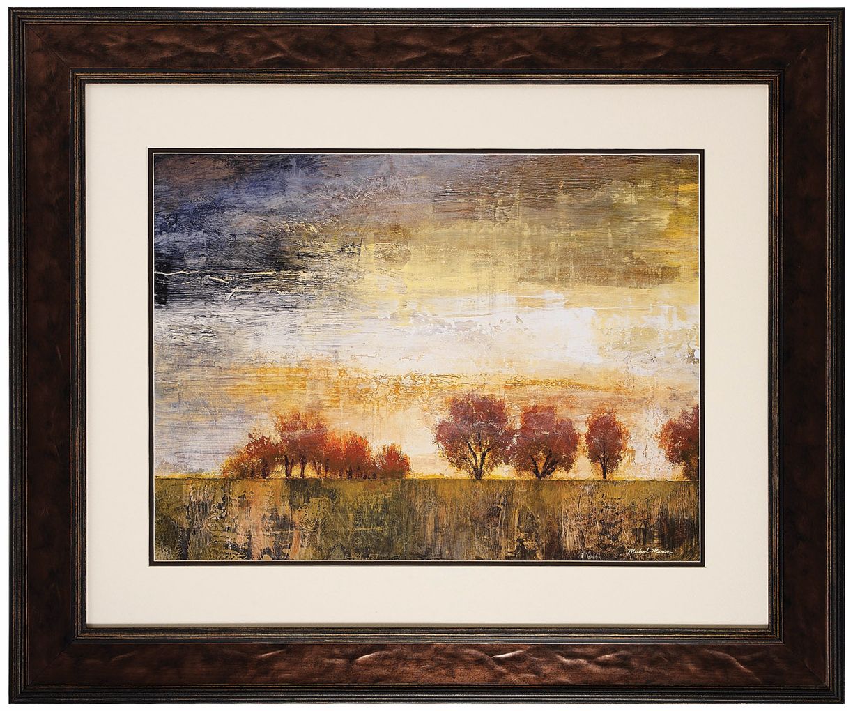Standing in the Wind I 36" Wide Framed Landscape Art Print