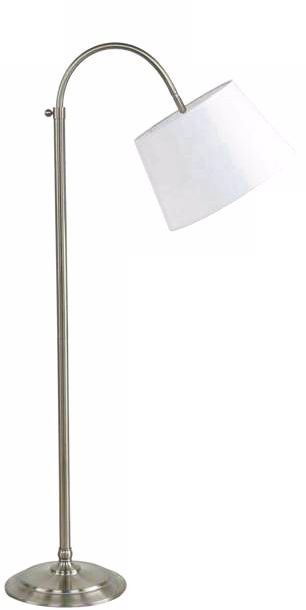 Edward Adjustable Brushed Nickel Floor Lamp