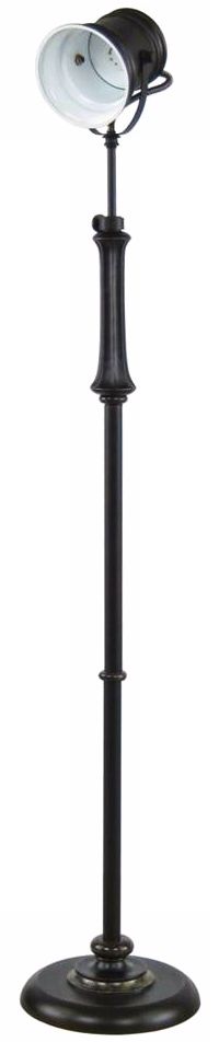 Retro Spotlight Espresso Bronze Adjustable Height Floor Lamp