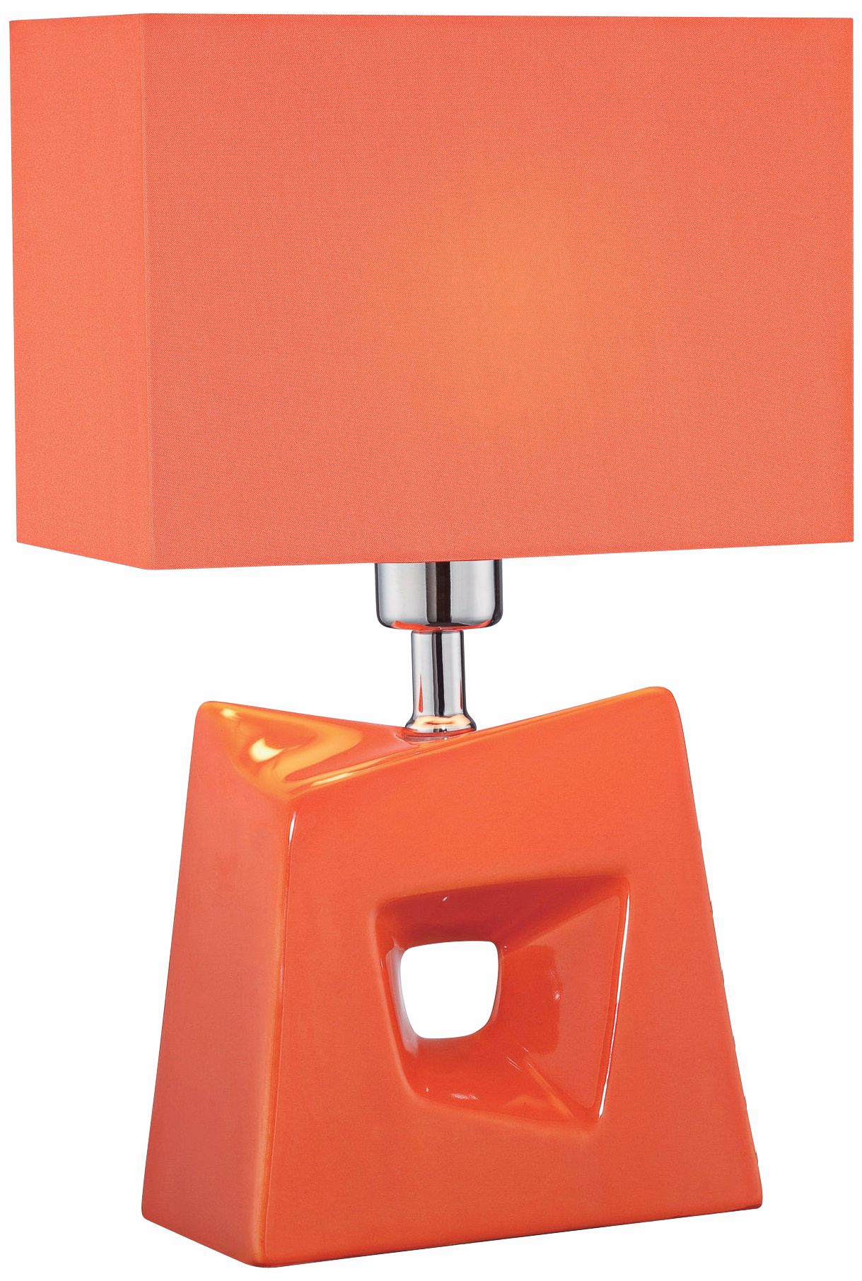 Lite Source Cynthia Orange Contemporary Table Lamp