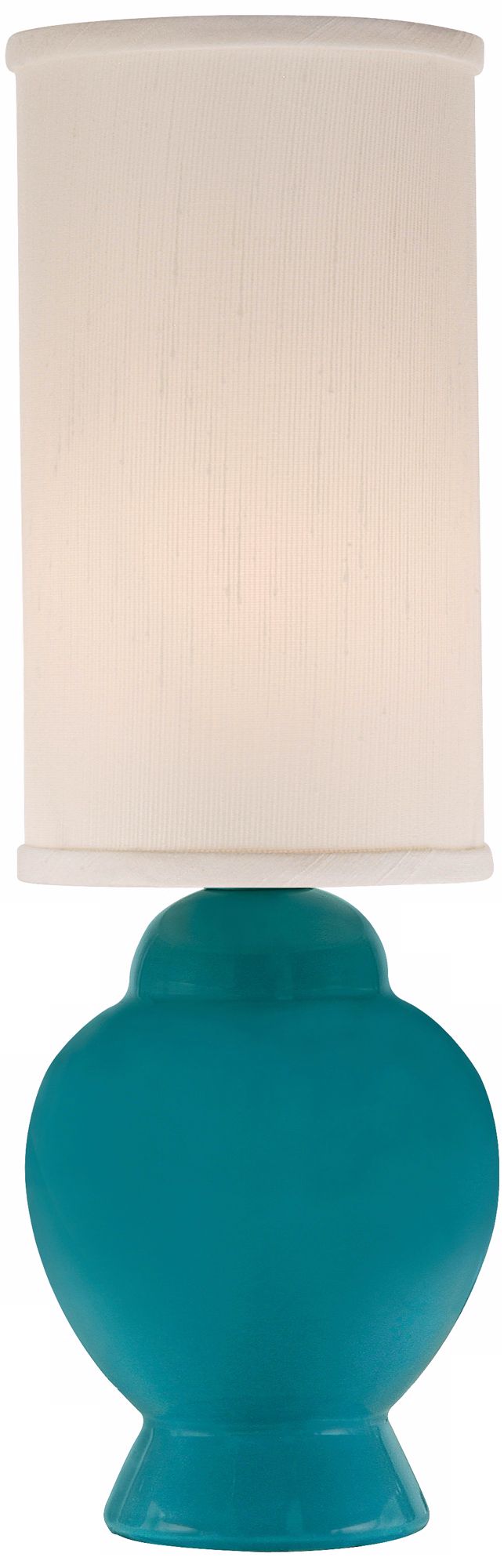 Thumprints Ginger Turquoise Ceramic Mini Accent Lamp