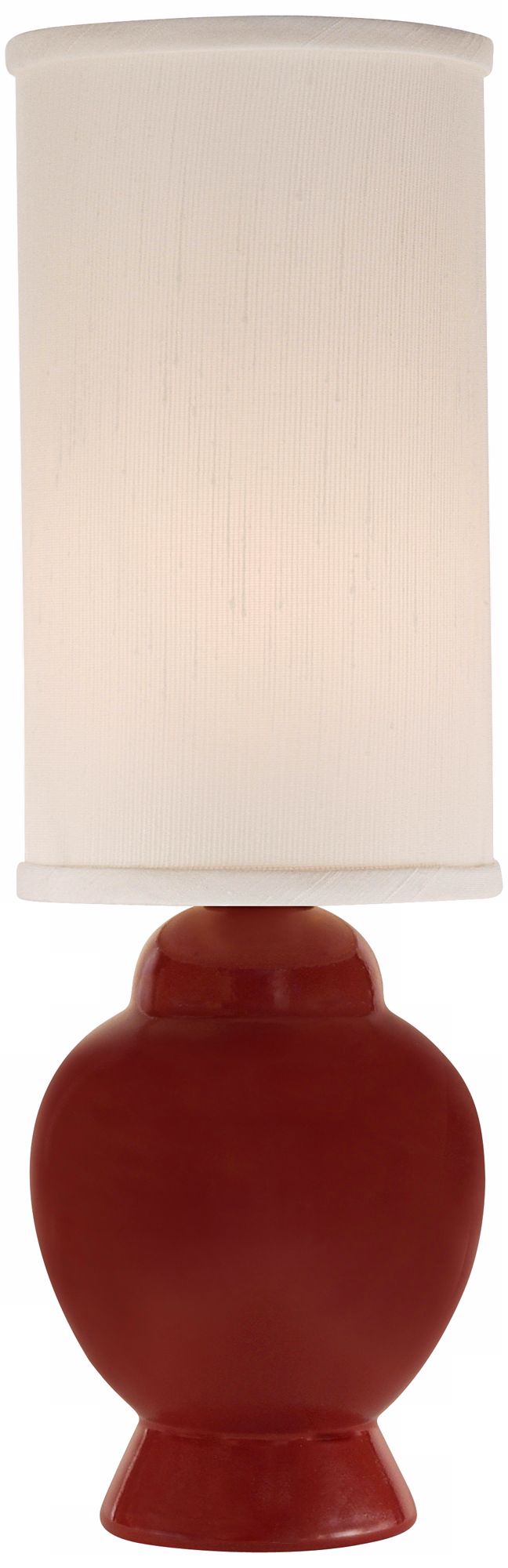 Thumprints Ginger Red Ceramic Mini Accent Lamp