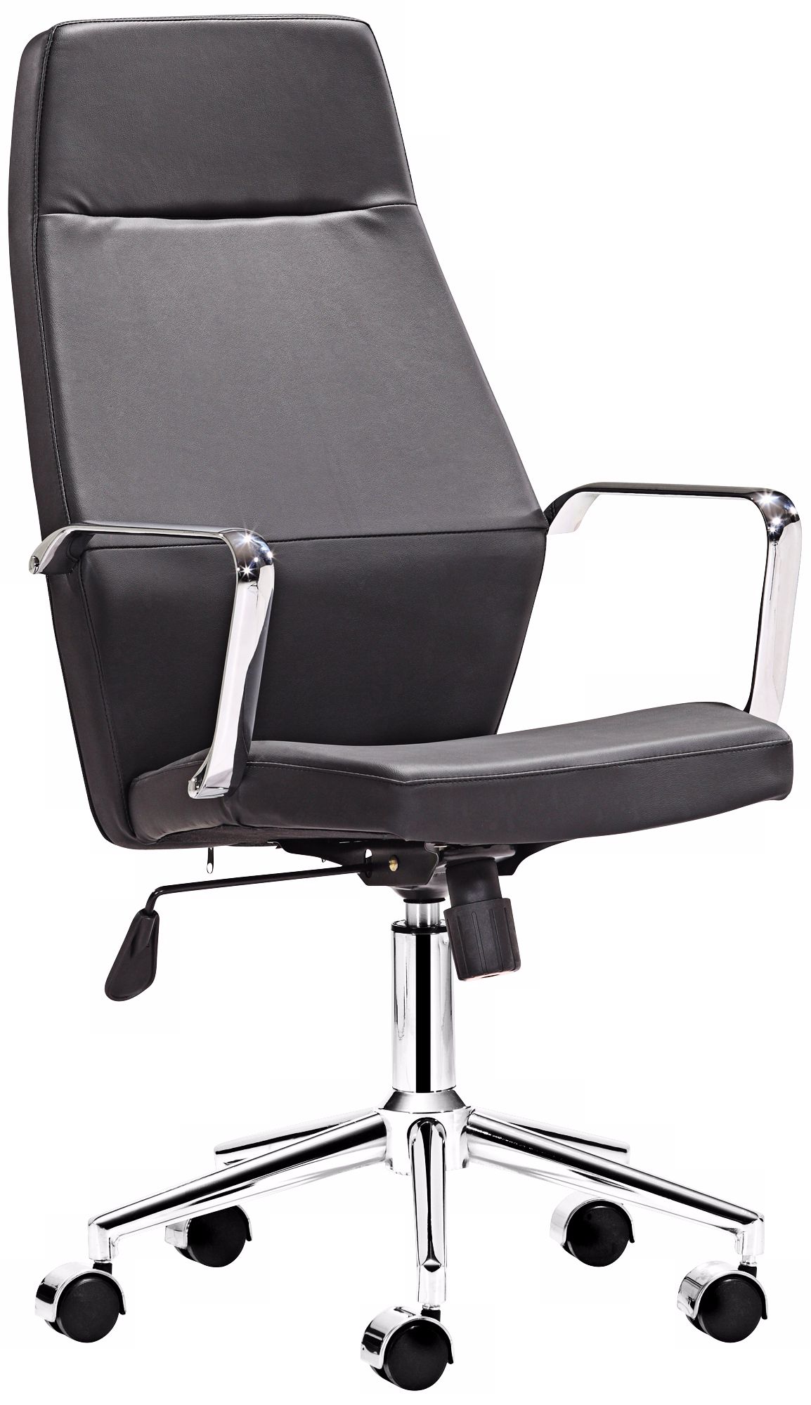 Zuo Holt Collection High Back Black Office Chair