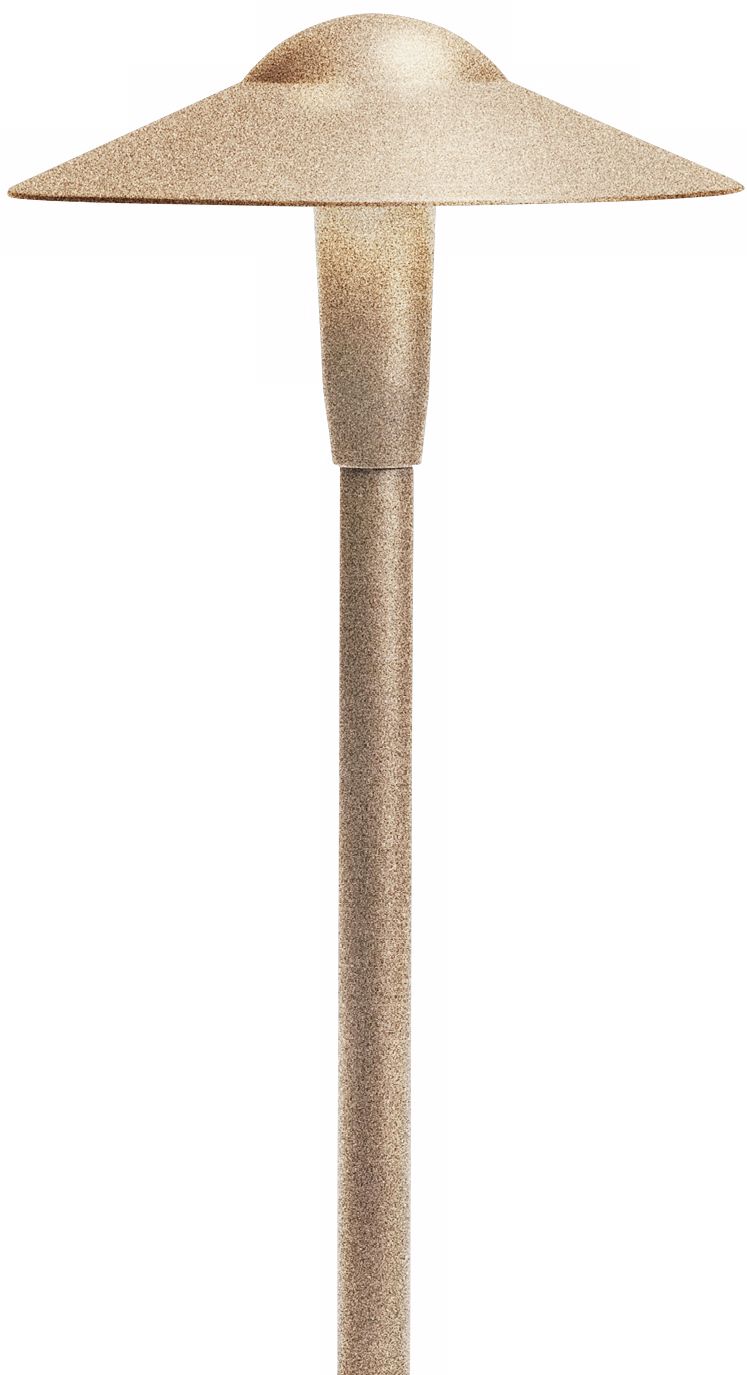 Kichler Beach Finish Dome Short Stem Outdoor LED Path Light