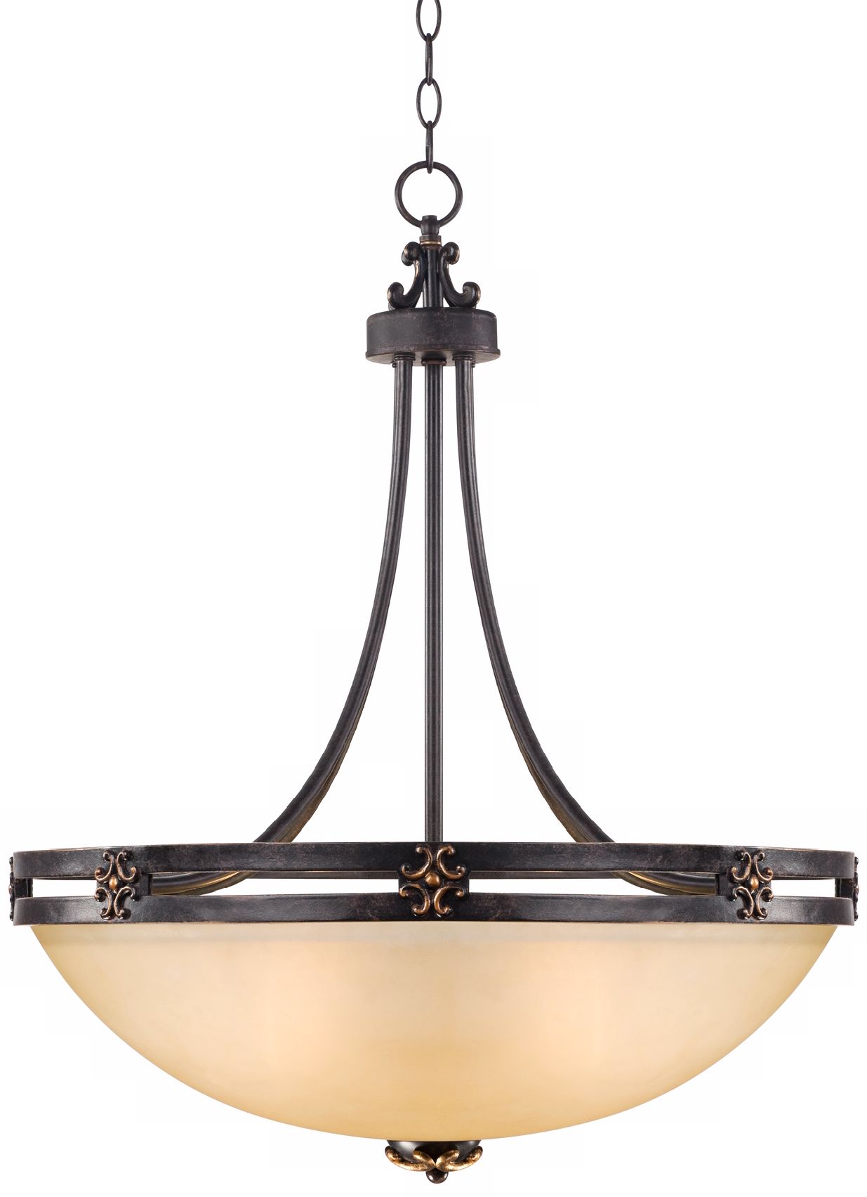 Greene Park 4-Light 24" Wide Bronze Pendant Light