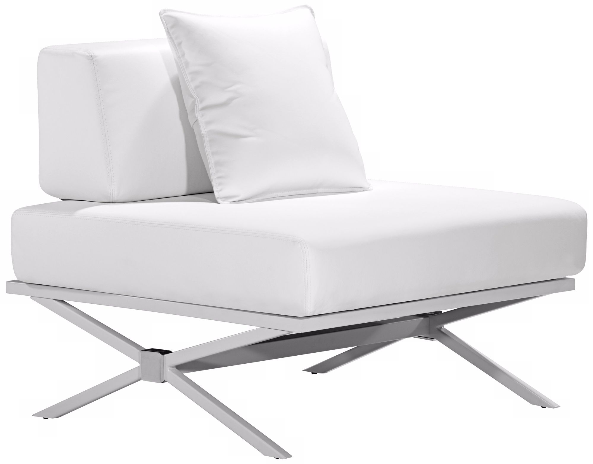 Zuo Modern Xert Modular White Lounge Chair