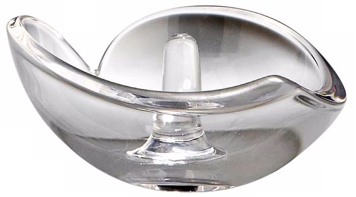 Nambe Crystal Heart Jewelry Holder