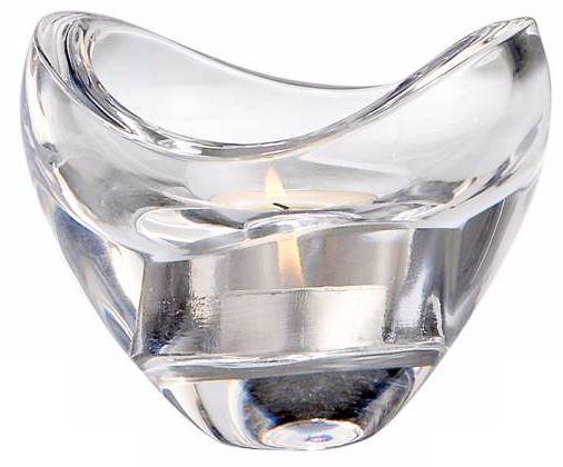 Nambe Crystal Butterfly Votive Candle Holder