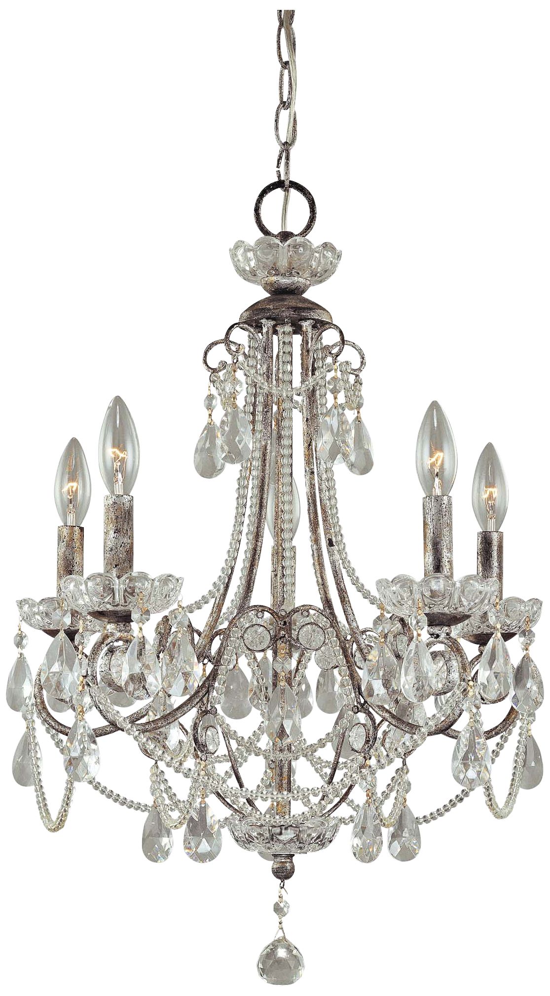 Tivoli Gardens 18 1/4" Wide 5-Light Mini Chandelier